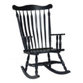 Solid Wood Cherry Finish Outdoor Rocking Chair