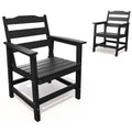 7pc Aluminum Dining Set Black HDPE Umbrella Hole