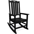 High Back HDPE Weatherproof Patio Rocking Chairs 2-Pack