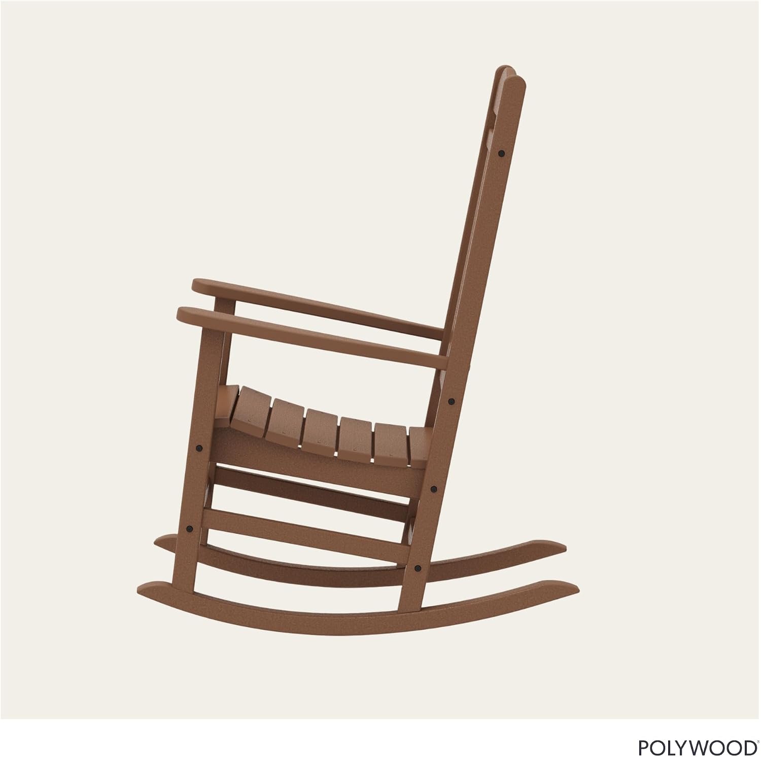 Indoor Outdoor Teak Rocker with Rattan Seat