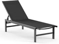 Aluminum 5-Position Patio Pool Chaise Lounge