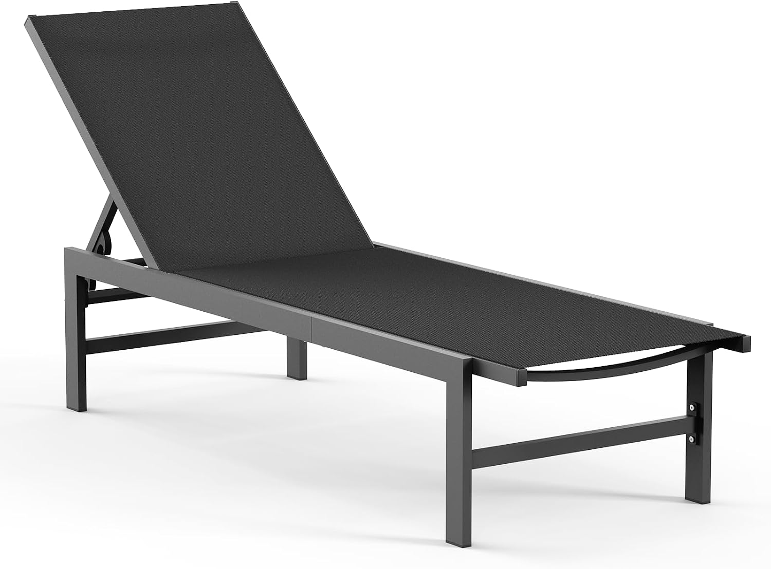 Aluminum 5-Position Patio Pool Chaise Lounge