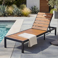 Adjustable Metal Pool Recliner Chaise Lounge
