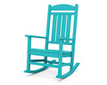 Indoor Outdoor Teak Rocker with Rattan Seat
